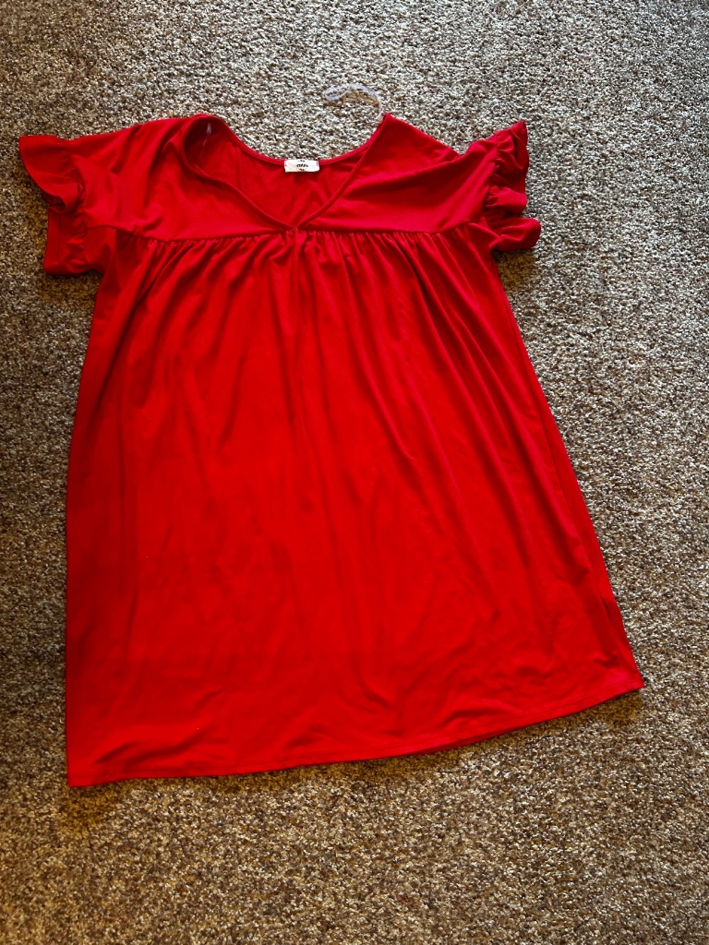 ENTRO brand RED MINI tee dress L